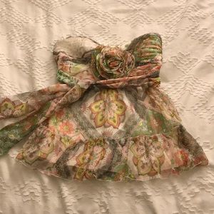 Bebe strapless party top!